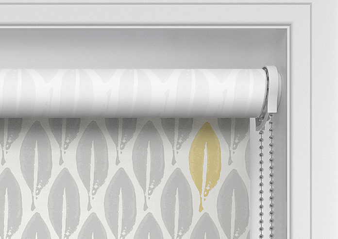 Leafy Print, Yellow Splash - Twist&Fit Roller Blind - Image 11